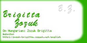 brigitta zozuk business card